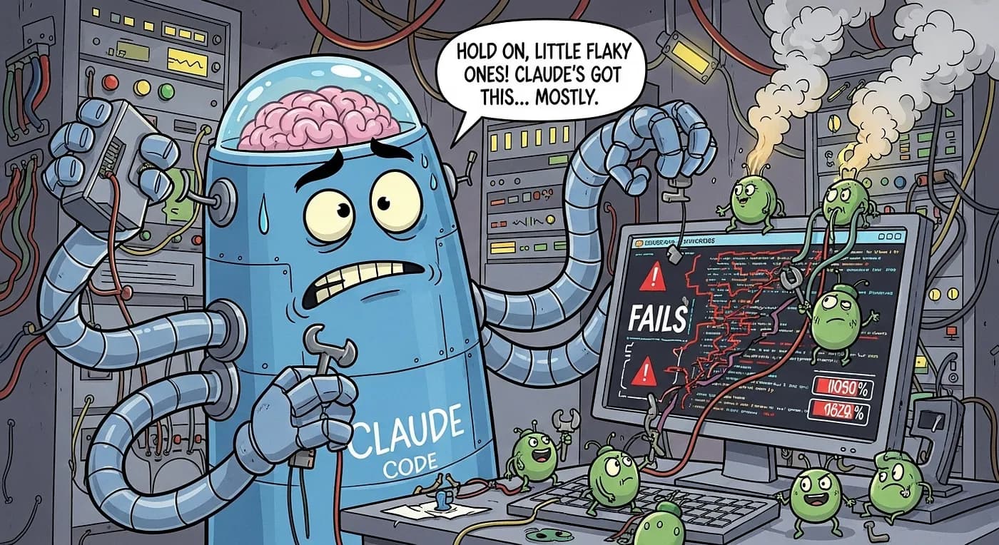 How I used Claude Code to crush flaky tests